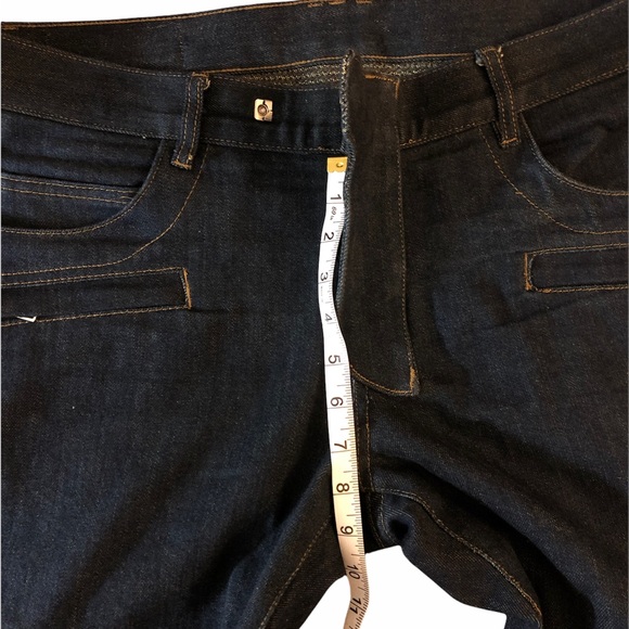 BALMAIN Men’s Moto Biker Dark Wash Jeans - Picture 11 of 16